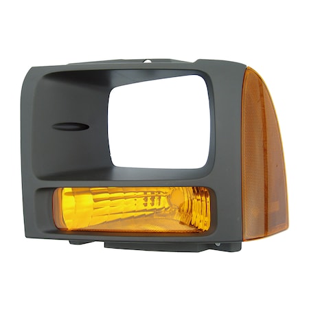 Eagle Eyes LH PARKLAMP LENS/HOUSING; W/O BULBS & SOCKETS; BLACK BEZEL; F-250 SUPER DUTY 06- FR453-U000L